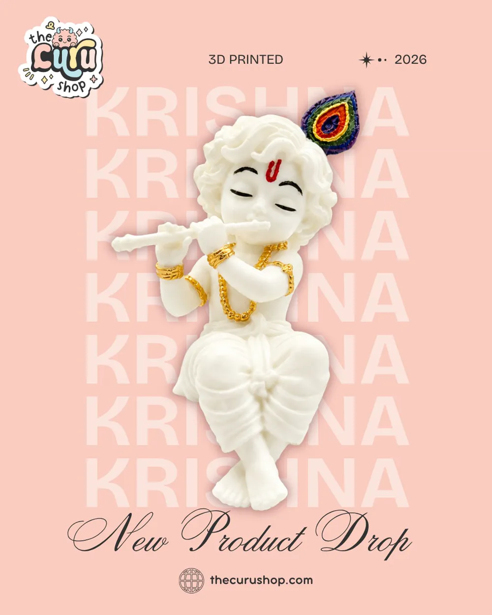 Curu Shop Krishna 3D print post