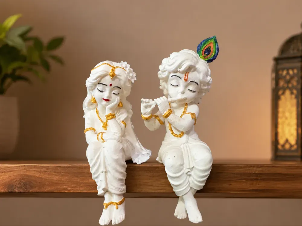 3D printed Radha Krishna figures by The Curu Shop